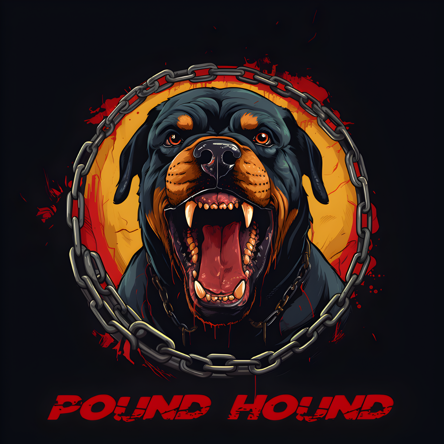 Pound Hound Logo Tee